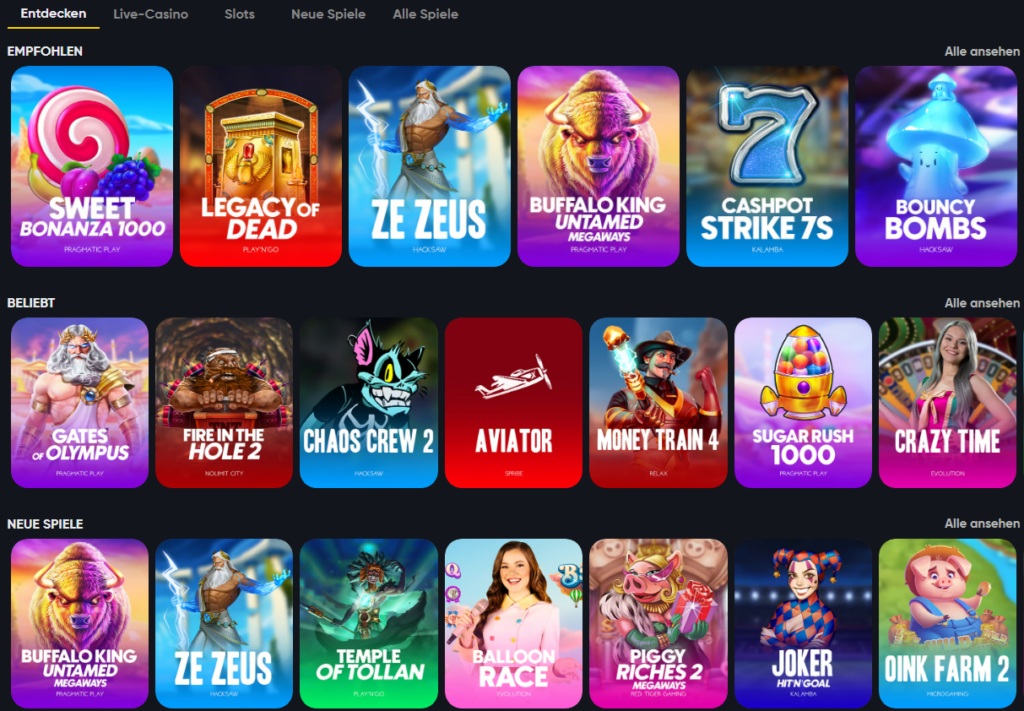 Instant Casino Games